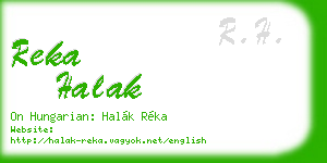 reka halak business card